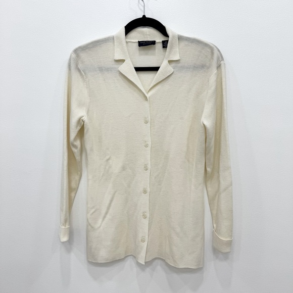 Anne Klein Petites Vintage Wool cardigan Sweater Like New Sz XS - Picture 1 of 7